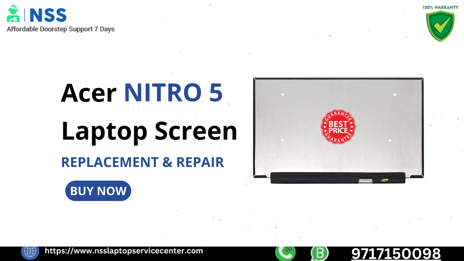 Affordable Acer Nitro 5 Laptop Screen Replacement & Repair – NSS!