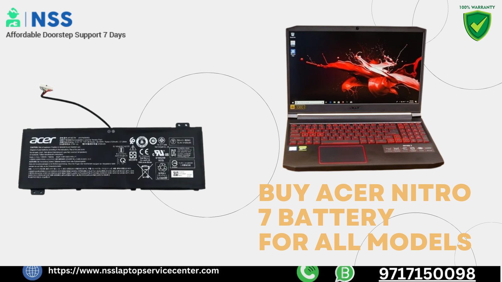 Shop Acer Nitro 7 Laptop Battery Today - Guaranteed Lowest Price & Quality