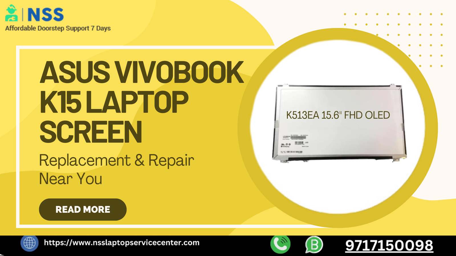 Asus Vivobook K15 Laptop Screen Replacement & Repair Near You