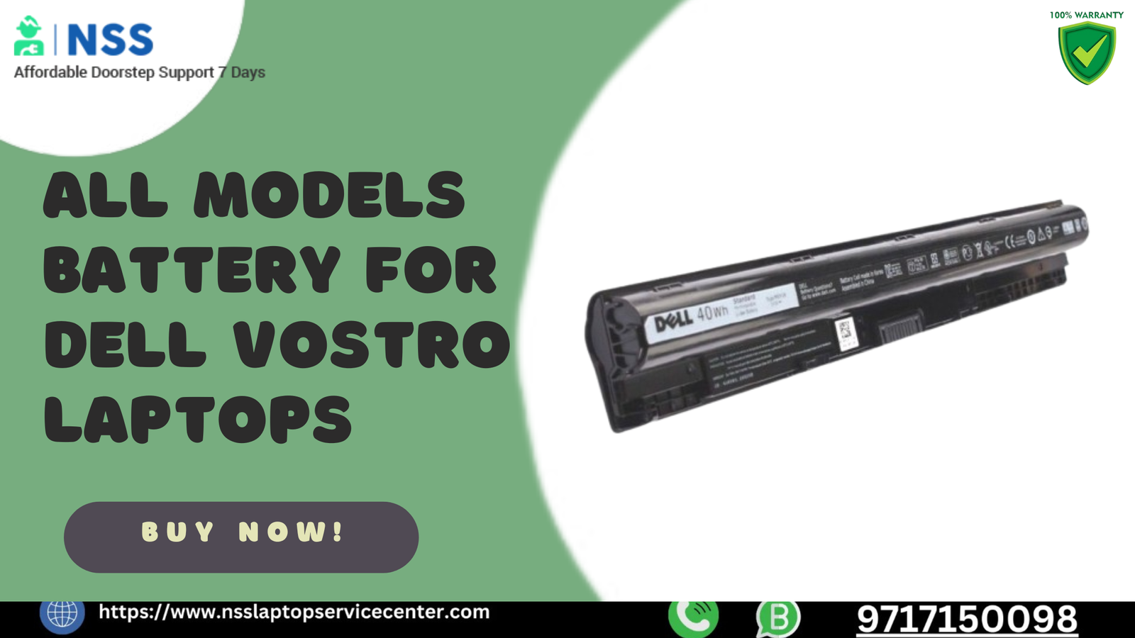 Buy Battery for Dell Vostro Laptops – Available For All Dell Models