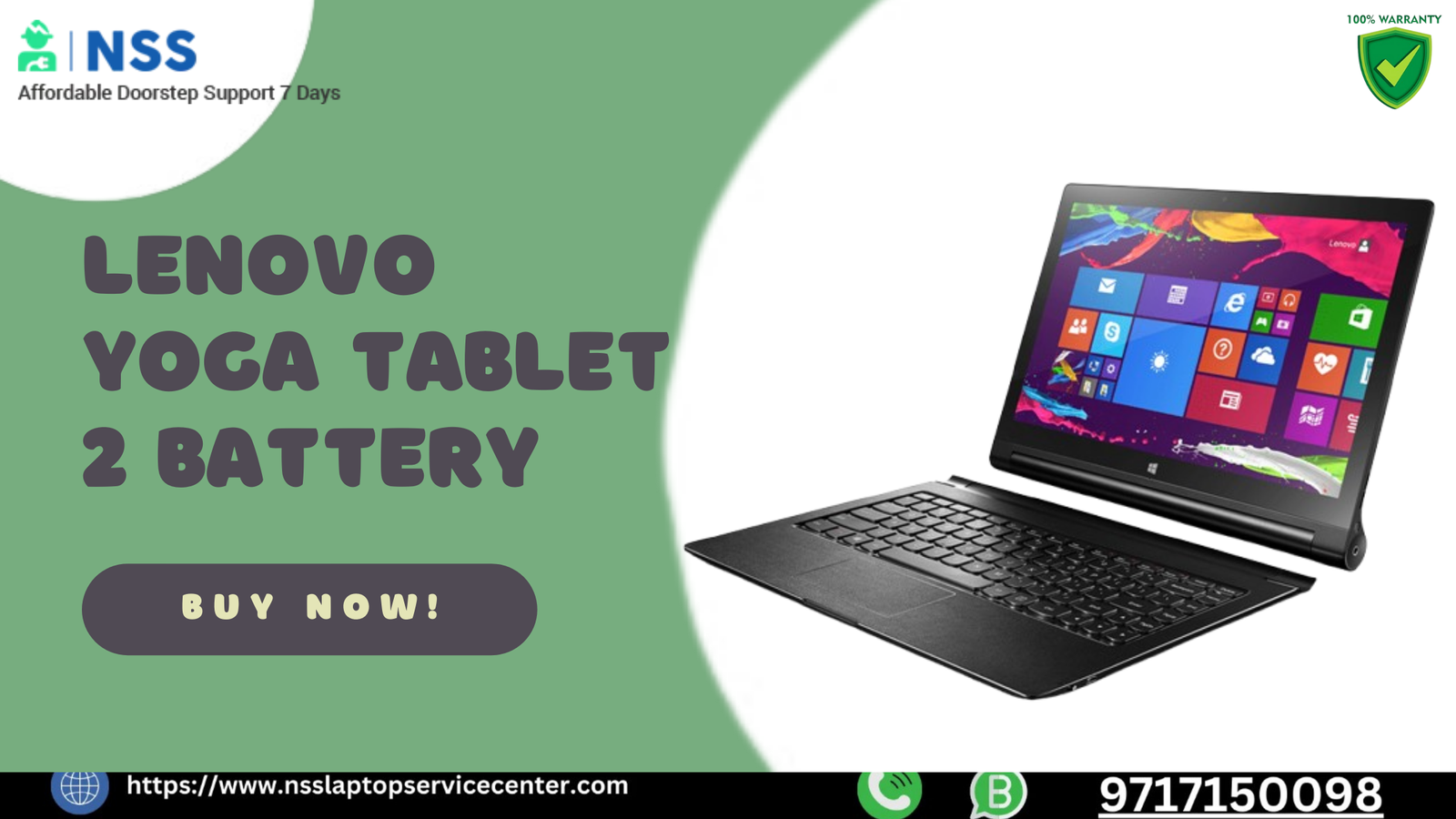 Buy Lenovo Yoga Tablet 2 Battery – NSS Laptop Service Center