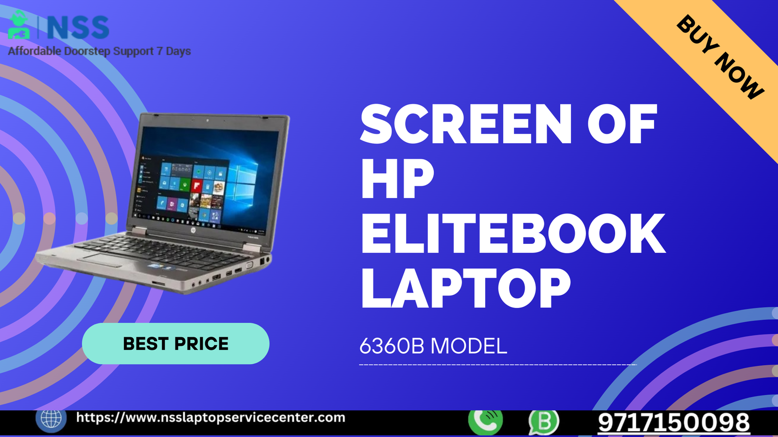 HP EliteBook Laptop Screen Replacement & Repair Services