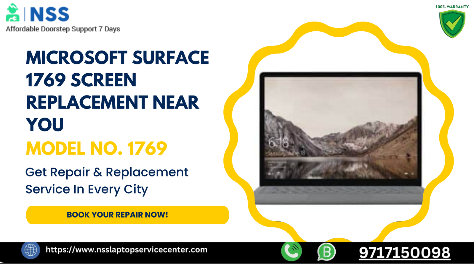 Microsoft Surface 1769 Screen Replacement Near You In Every City