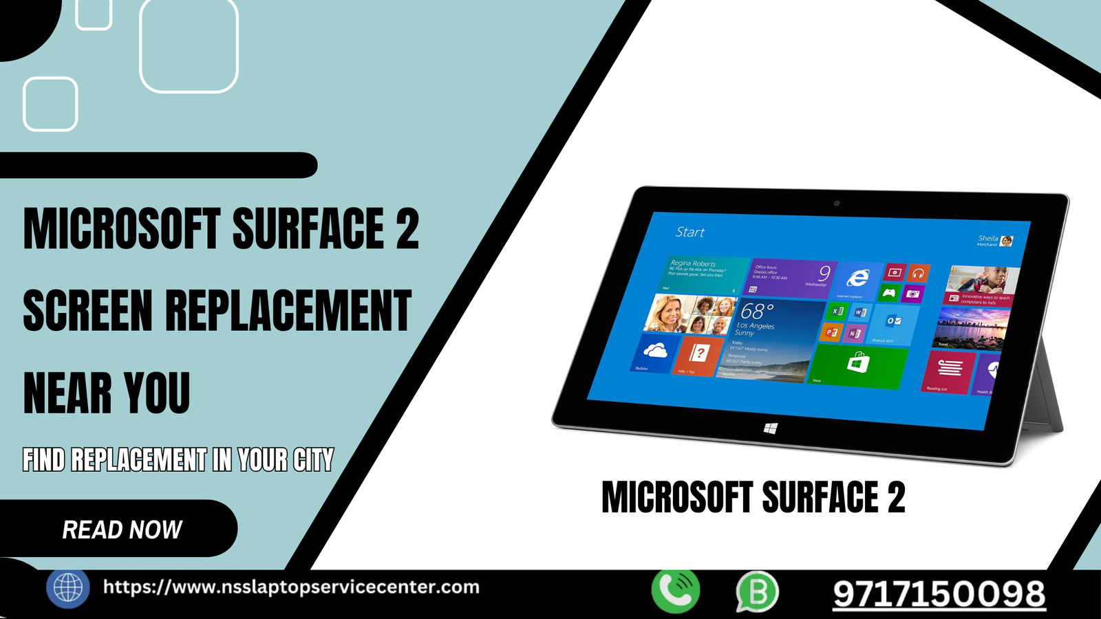 Microsoft Surface 2 Screen Replacement Near You – Cost & Service Details