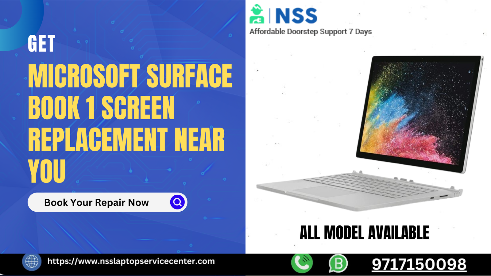 Microsoft Surface Book 1 Screen Replacement Near You – Price & Service Details