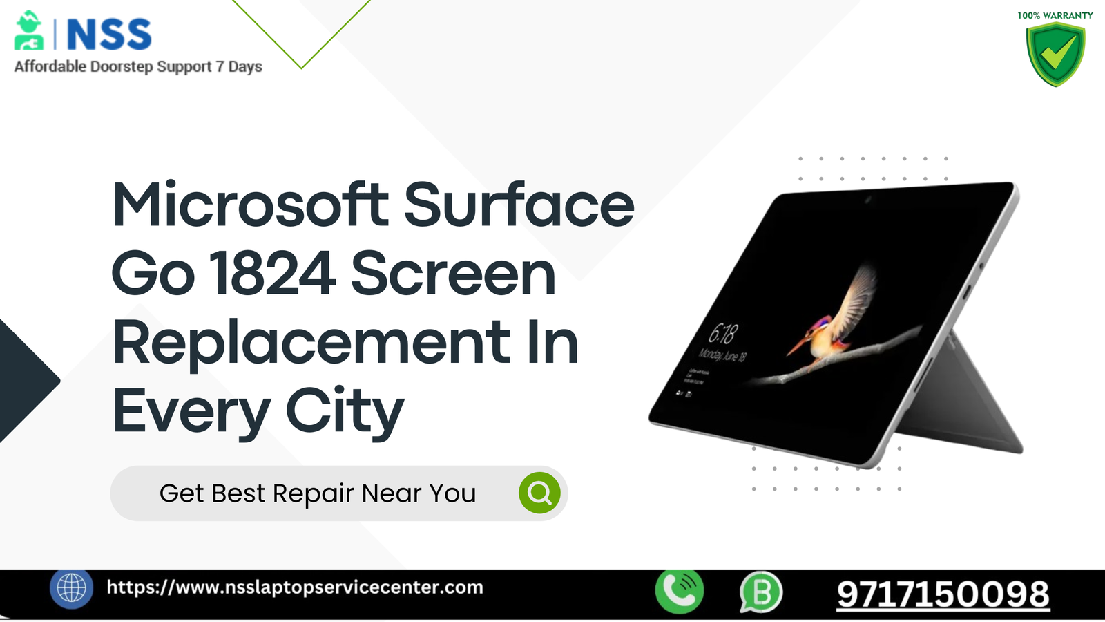 Microsoft Surface Go 1824 Screen Replacement Near Me – Fast & Affordable Repairs