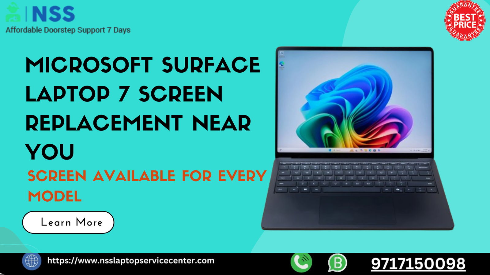 Microsoft Surface Laptop 7 Screen Replacement Near You – Cost & Service Details