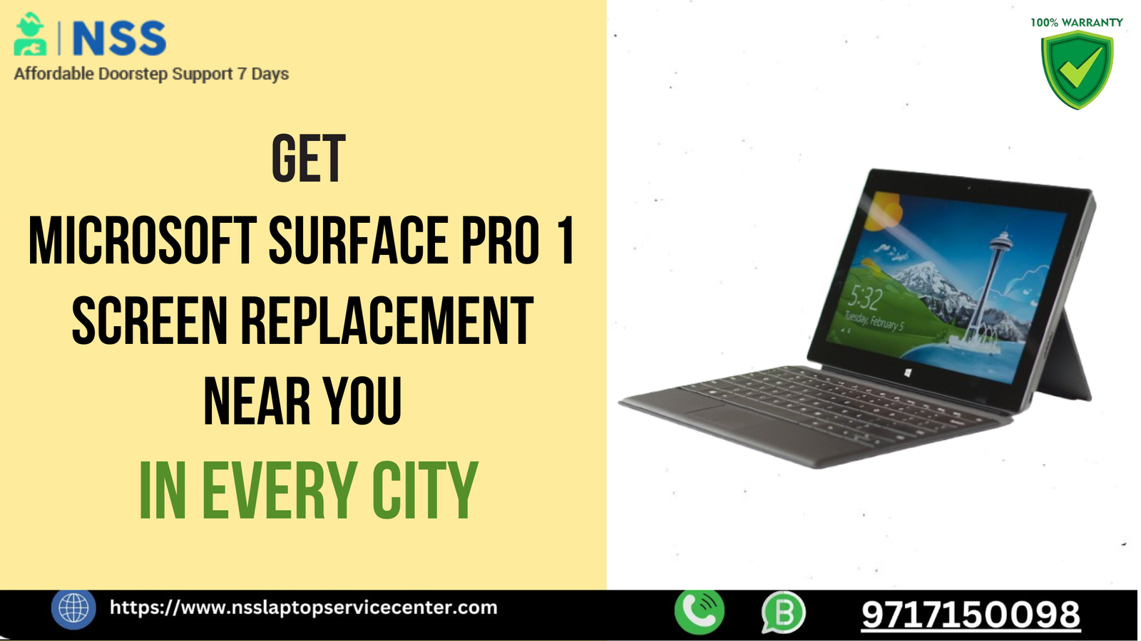 Microsoft Surface Pro 1 Screen Replacement Near You – In Every City