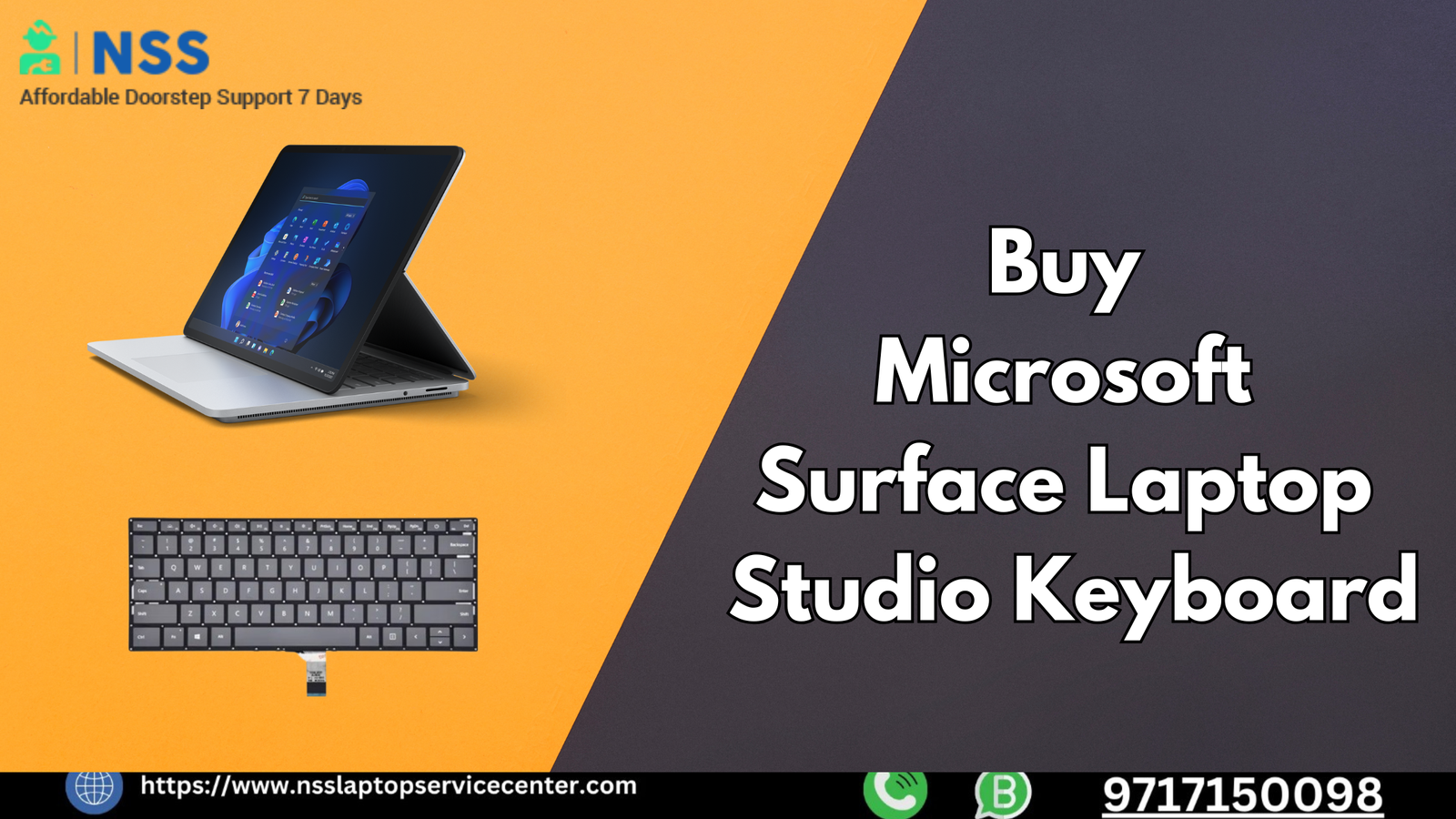 Buy Microsoft Surface Laptop Studio Keyboard at Lowest Price – NSS