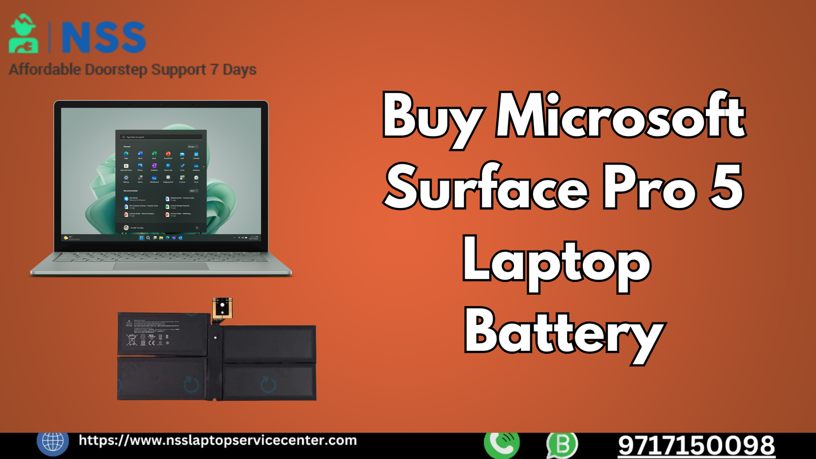 Buy Microsoft Surface Pro 5 Laptop Battery: Specifications & Cost in India