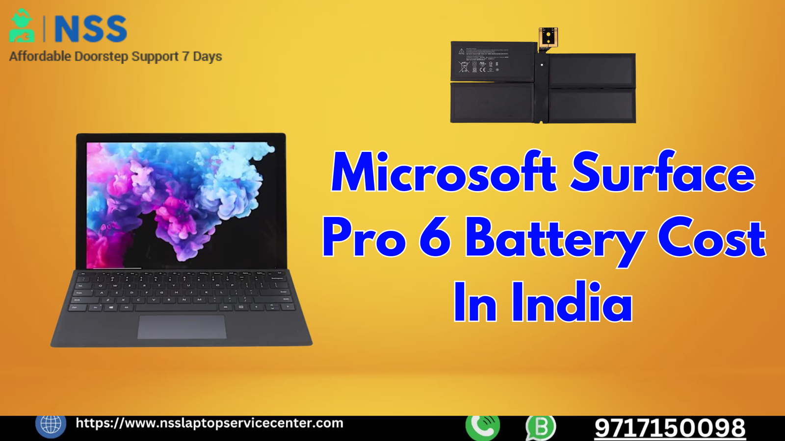 Microsoft Surface Pro 6 Battery Cost In India