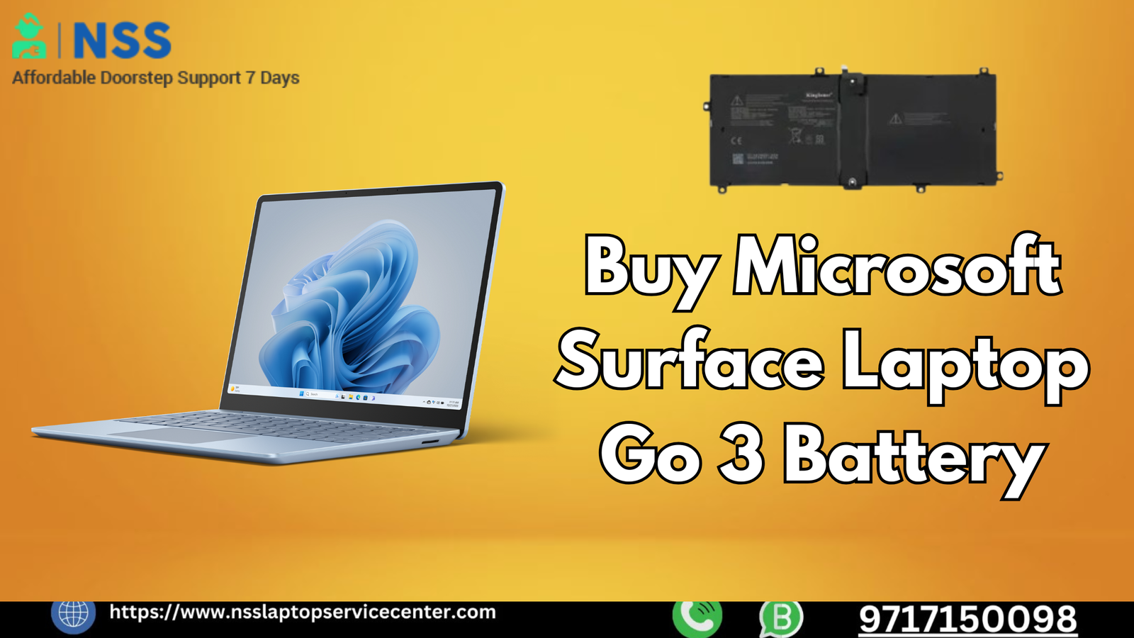 Buy Microsoft Surface Laptop Go 3 Battery: Features & Price in India