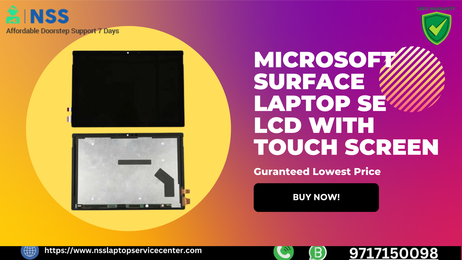 Microsoft Surface Laptop SE LCD Screen Replacement & Repair