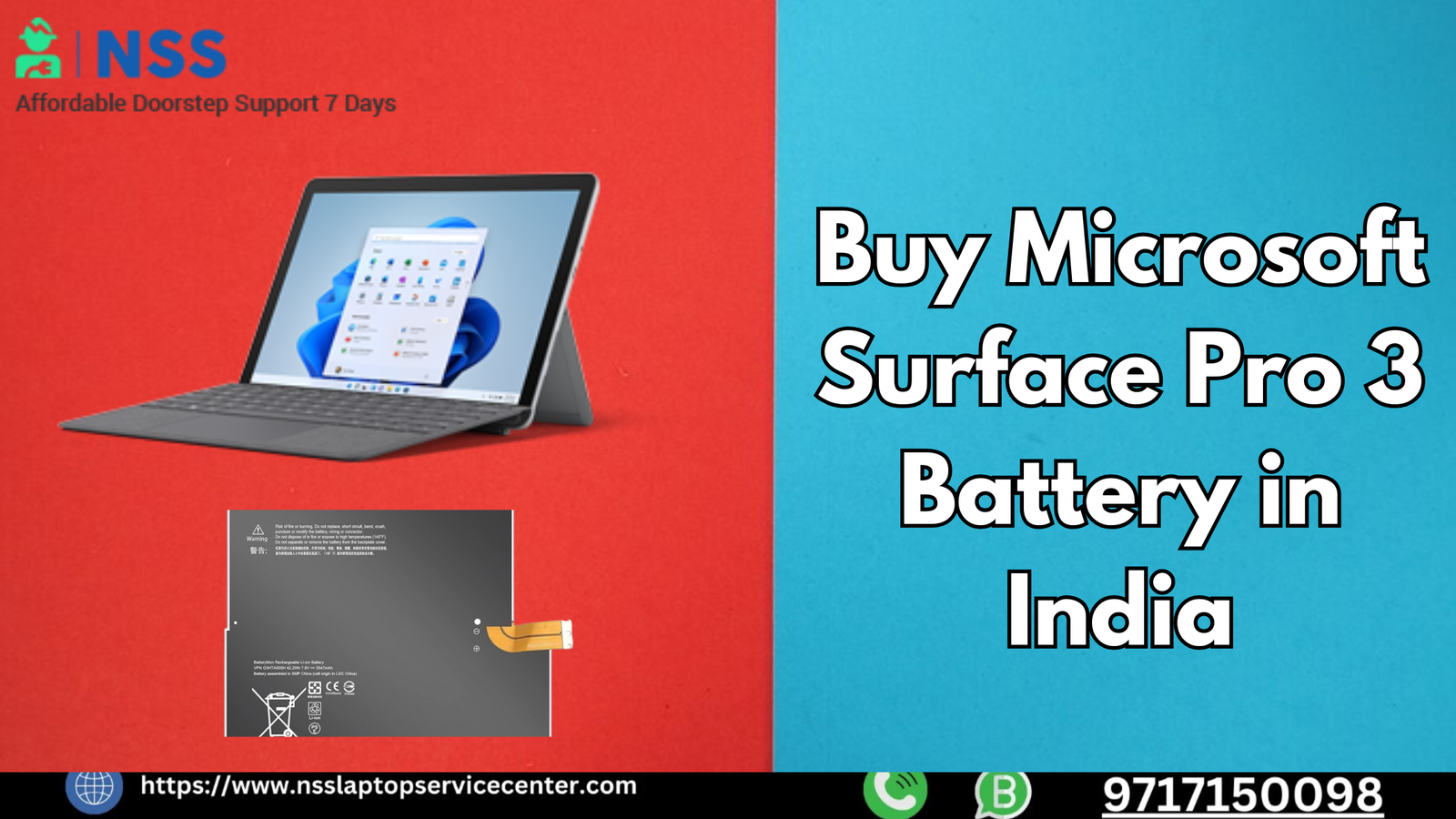 Cost of Microsoft Surface Pro 3 Battery in India – Guaranteed Lowest Price