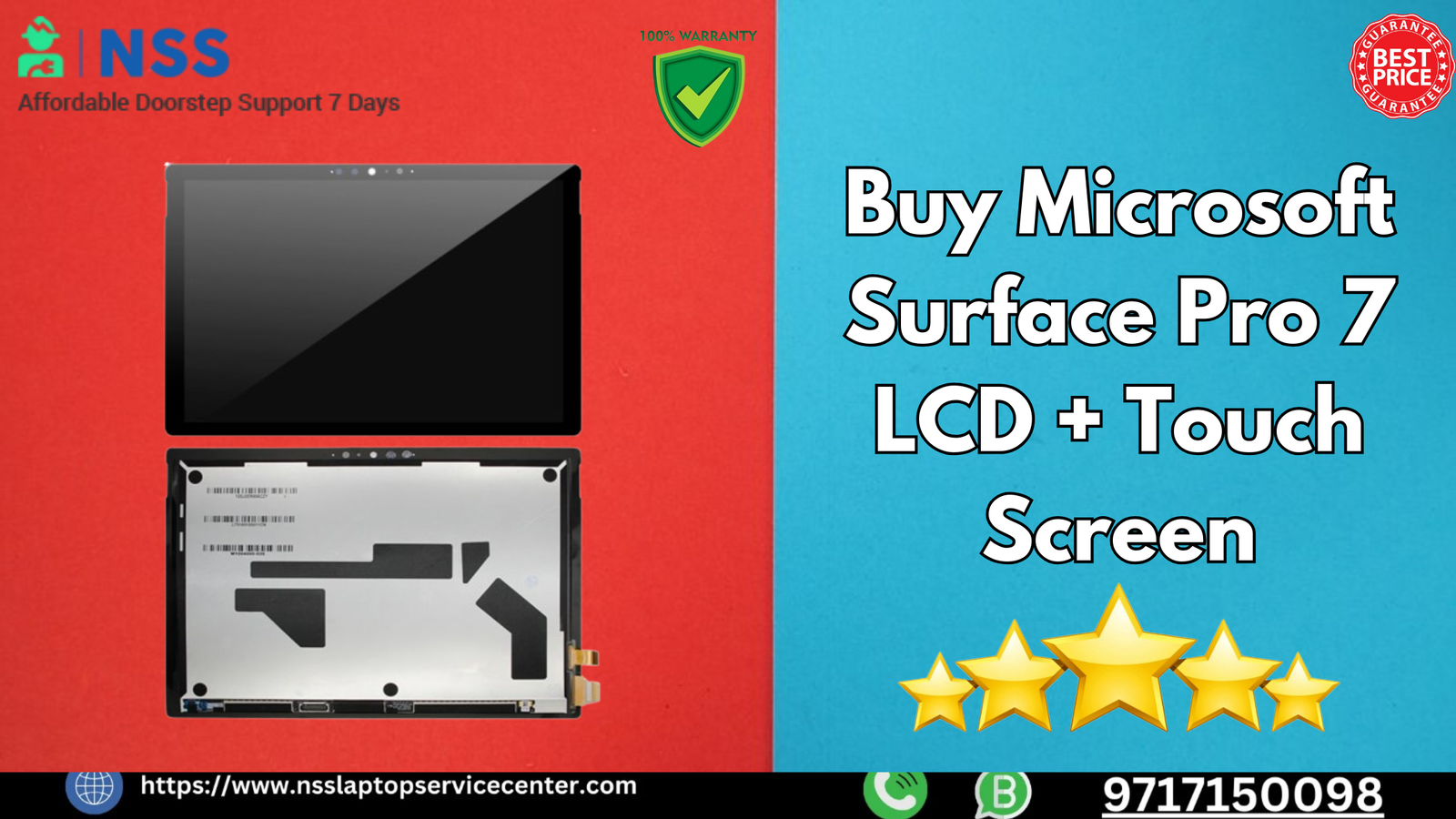 Buy Microsoft Surface Pro 7 LCD with Touch Screen | Repair & Replacement