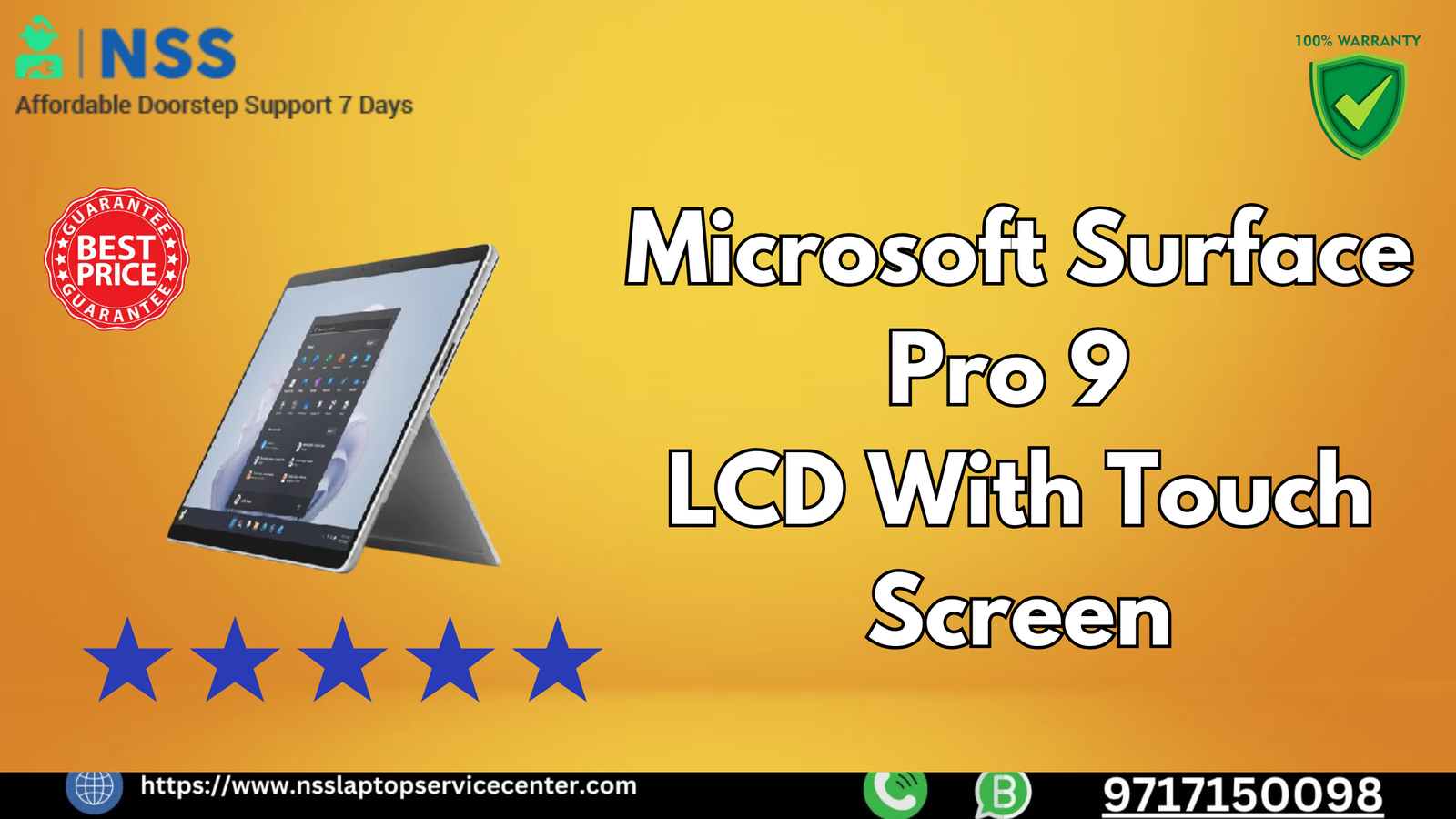 Microsoft Surface Pro 9 LCD With Touch Screen Replacement | Upto 40% Off