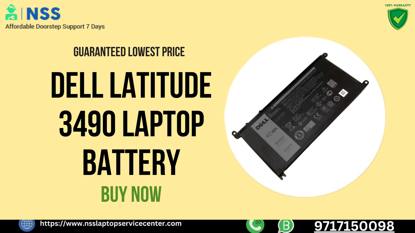 Buy Dell Latitude 3490 Laptop Battery – Guaranteed Lowest Price